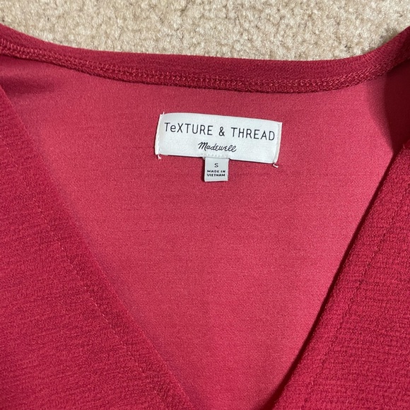 Madewell texture and thread crepe wrap top - Picture 3 of 6
